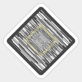 Minimal geometric illustration Sticker